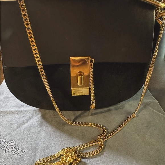 CHLOE Crossbody Black Leather And Suede Bag - Picture 1 of 11